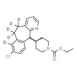 ChemSpider 2D Image | LORATADINE-D5 | C22H18D5ClN2O2