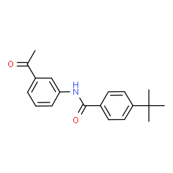 ChemSpider 2D Image | N-(3-acetylphenyl)-4-tert-butylbenzamide | C19H21NO2
