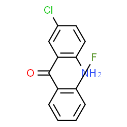 ChemSpider 2D Image | 4-chloro-2-(2-fluorobenzoyl)aniline | C13H9ClFNO