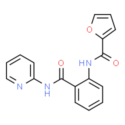 ChemSpider 2D Image | N-[2-(2-Pyridinylcarbamoyl)phenyl]-2-furamide | C17H13N3O3