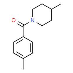 ChemSpider 2D Image | (4-Methyl-piperidin-1-yl)-p-tolyl-methanone | C14H19NO