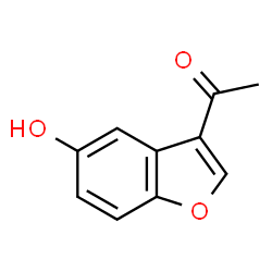 ChemSpider 2D Image | 1-(5-Hydroxy-1-benzofuran-3-yl)ethanone | C10H8O3