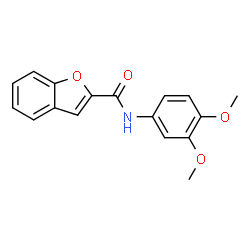 ChemSpider 2D Image | N-(3,4-Dimethoxyphenyl)-1-benzofuran-2-carboxamide | C17H15NO4