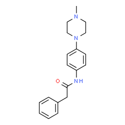 ChemSpider 2D Image | N-[4-(4-methylpiperazino)phenyl]-2-phenylacetamide | C19H23N3O