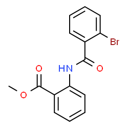 ChemSpider 2D Image | Methyl 2-[(2-bromobenzoyl)amino]benzoate | C15H12BrNO3