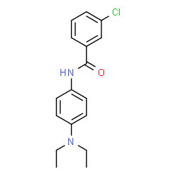 ChemSpider 2D Image | 3-Chloro-N-[4-(diethylamino)phenyl]benzamide | C17H19ClN2O