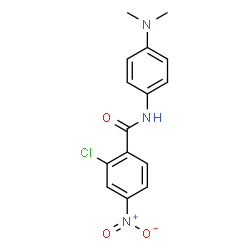 ChemSpider 2D Image | 2-Chloro-N-[4-(dimethylamino)phenyl]-4-nitrobenzamide | C15H14ClN3O3
