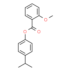 ChemSpider 2D Image | 4-Isopropylphenyl 2-methoxybenzoate | C17H18O3