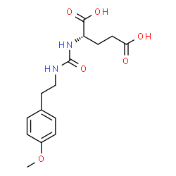 ChemSpider 2D Image | N-{[2-(4-Methoxyphenyl)ethyl]carbamoyl}-L-glutamic acid | C15H20N2O6