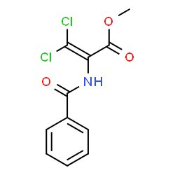 ChemSpider 2D Image | Methyl 2-(benzoylamino)-3,3-dichloroacrylate | C11H9Cl2NO3