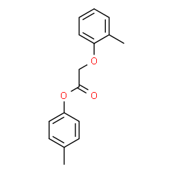 ChemSpider 2D Image | 4-Methylphenyl (2-methylphenoxy)acetate | C16H16O3