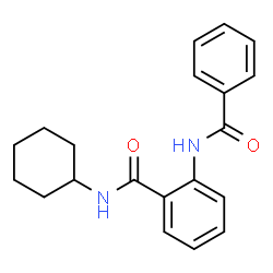 ChemSpider 2D Image | 2-(Benzoylamino)-N-cyclohexylbenzamide | C20H22N2O2