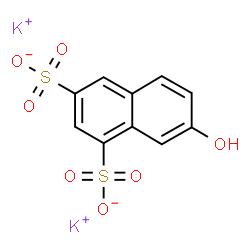 ChemSpider 2D Image | DIPOTASSIUM 2-NAPHTHOL-6,8-DISULFONATE | C10H6K2O7S2