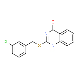ChemSpider 2D Image | 2-[(3-Chlorobenzyl)sulfanyl]-4(1H)-quinazolinone | C15H11ClN2OS