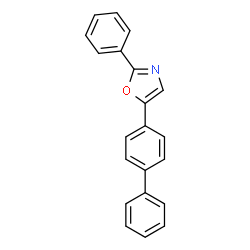 ChemSpider 2D Image | 2-phenyl-5-(4-biphenylyl)oxazole | C21H15NO