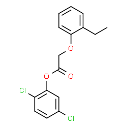 ChemSpider 2D Image | 2,5-Dichlorophenyl (2-ethylphenoxy)acetate | C16H14Cl2O3