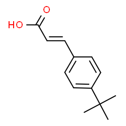 ChemSpider 2D Image | 4-tert-butylcinnamic acid | C13H16O2