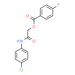 ChemSpider 2D Image | 2-[(4-Chlorophenyl)amino]-2-oxoethyl 4-fluorobenzoate | C15H11ClFNO3