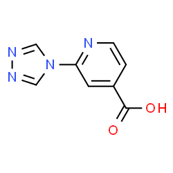 ChemSpider 2D Image | 2-(4H-1,2,4-Triazol-4-yl)isonicotinic acid | C8H6N4O2