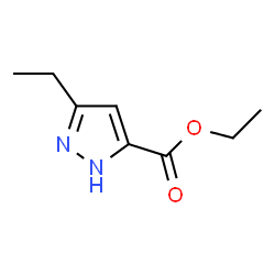 ChemSpider 2D Image | Ethyl 3-ethyl-1H-pyrazole-5-carboxylate | C8H12N2O2