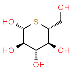 ChemSpider 2D Image | 5-Thio-beta-D-glucopyranose | C6H12O5S