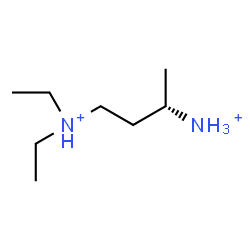 ChemSpider 2D Image | (3S)-N~1~,N~1~-Diethyl-1,3-butanediaminium | C8H22N2