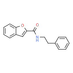 ChemSpider 2D Image | N-(2-Phenylethyl)-1-benzofuran-2-carboxamide | C17H15NO2