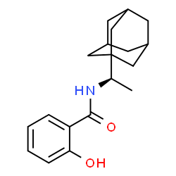 ChemSpider 2D Image | N-[(1R)-1-(Adamantan-1-yl)ethyl]-2-hydroxybenzamide | C19H25NO2