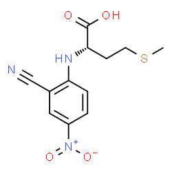 ChemSpider 2D Image | N-(2-Cyano-4-nitrophenyl)-L-methionine | C12H13N3O4S
