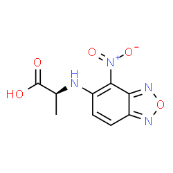 ChemSpider 2D Image | N-(4-Nitro-2,1,3-benzoxadiazol-5-yl)-L-alanine | C9H8N4O5