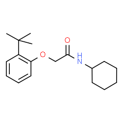 ChemSpider 2D Image | 2-(2-tert-butylphenoxy)-N-cyclohexylacetamide | C18H27NO2
