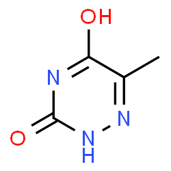 ChemSpider 2D Image | 6-methyl-1,2,4-triazine-3,5-diol | C4H5N3O2
