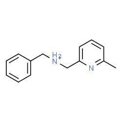 ChemSpider 2D Image | N-Benzyl(6-methyl-2-pyridinyl)methanaminium | C14H17N2