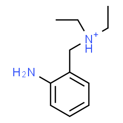 ChemSpider 2D Image | N-(2-Aminobenzyl)-N-ethylethanaminium | C11H19N2