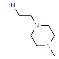 ChemSpider 2D Image | 1-Methyl-4-(2-aminoethyl)piperazine | C7H17N3