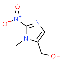 ChemSpider 2D Image | 1-Methyl-5-nitro-2-imidazolemethanol | C5H7N3O3