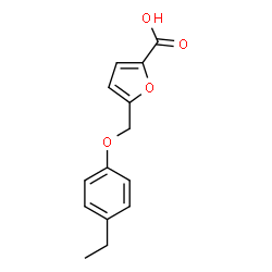 ChemSpider 2D Image | 5-[(4-Ethylphenoxy)methyl]-2-furoic acid | C14H14O4