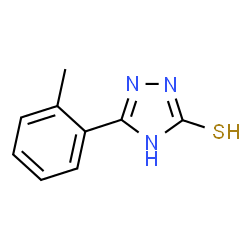ChemSpider 2D Image | 3-(2-methylphenyl)-1H-1,2,4-triazole-5-thiol | C9H9N3S