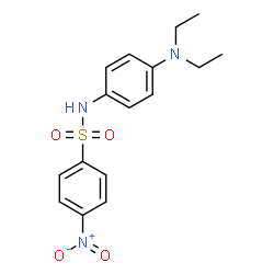 ChemSpider 2D Image | N-[4-(Diethylamino)phenyl]-4-nitrobenzenesulfonamide | C16H19N3O4S
