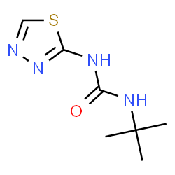 ChemSpider 2D Image | 1-(2-Methyl-2-propanyl)-3-(1,3,4-thiadiazol-2-yl)urea | C7H12N4OS