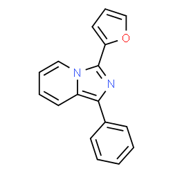 ChemSpider 2D Image | 3-(2-Furyl)-1-phenylimidazo[1,5-a]pyridine | C17H12N2O