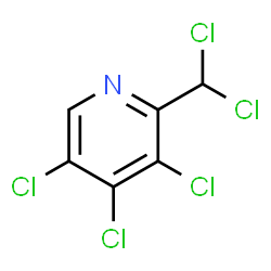 ChemSpider 2D Image | 3,4,5-Trichloro-2-(dichloromethyl)pyridine | C6H2Cl5N