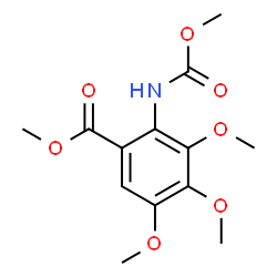 ChemSpider 2D Image | Methyl 3,4,5-trimethoxy-2-[(methoxycarbonyl)amino]benzoate | C13H17NO7