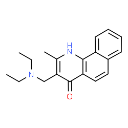 ChemSpider 2D Image | 3-[(diethylamino)methyl]-2-methylbenzo[h]quinolin-4-ol | C19H22N2O