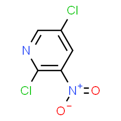 ChemSpider 2D Image | 2,5-Dichloro-3-nitropyridine | C5H2Cl2N2O2