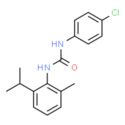 ChemSpider 2D Image | 1-(4-Chlorophenyl)-3-(2-isopropyl-6-methylphenyl)urea | C17H19ClN2O
