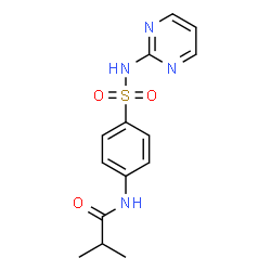 ChemSpider 2D Image | 2-Methyl-N-[4-(2-pyrimidinylsulfamoyl)phenyl]propanamide | C14H16N4O3S