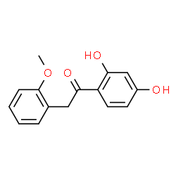 ChemSpider 2D Image | 1-(2,4-Dihydroxyphenyl)-2-(2-methoxyphenyl)ethanone | C15H14O4