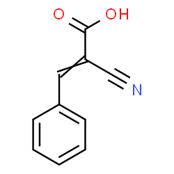 ChemSpider 2D Image | 2-Cyano-3-phenylacrylic acid | C10H7NO2