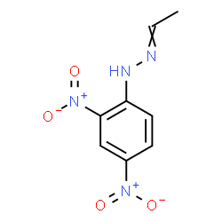 ChemSpider 2D Image | Ethanal-2,4-dinitrophenylhydrazone | C8H8N4O4